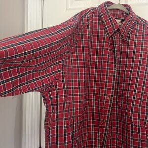 Thick Cotton Plaid Button-down